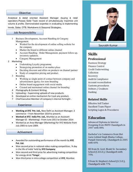 Marketing executive resume doc