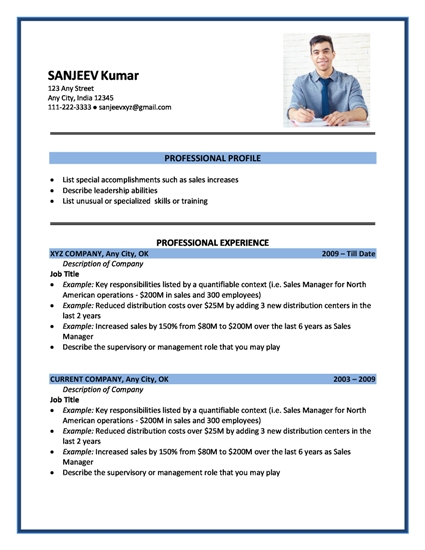 Sample resume format for air hostess